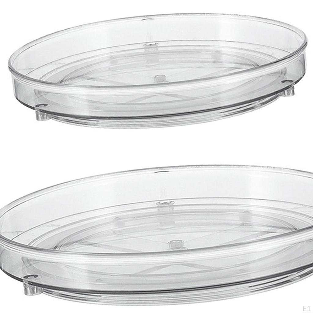 2Pcs Seasoning Bottle Organizer Turntable Rack Multiuse Candy Tray Kitchen Spice for
