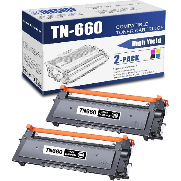 TN630 TN-630 Compatible TN-630 TN630 Black Toner Cartridge Replacement for Brother TN-630 HL-L2305W HL-L2320D HL-L2300D MFC-L2680W Toner.(2 Pack)