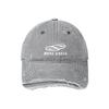 Hat Men's Street Old Ripped Denim Baseball Cap Women's Trend Brand Letter Embroidery Cap Big Head Circumference