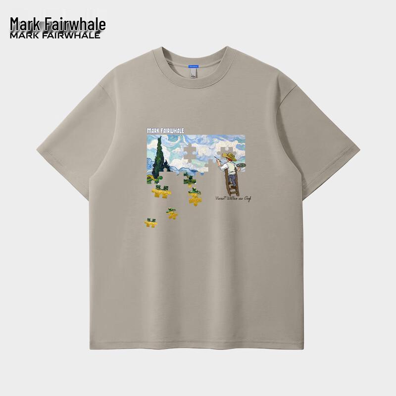 MARK FAIRWHALE Men s Loose-Fit Graphic Cotton T-Shirt XL