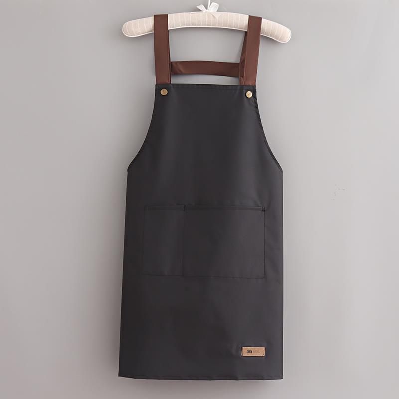 Korean Style Waterproof Unisex Kitchen Apron with Custom Logo