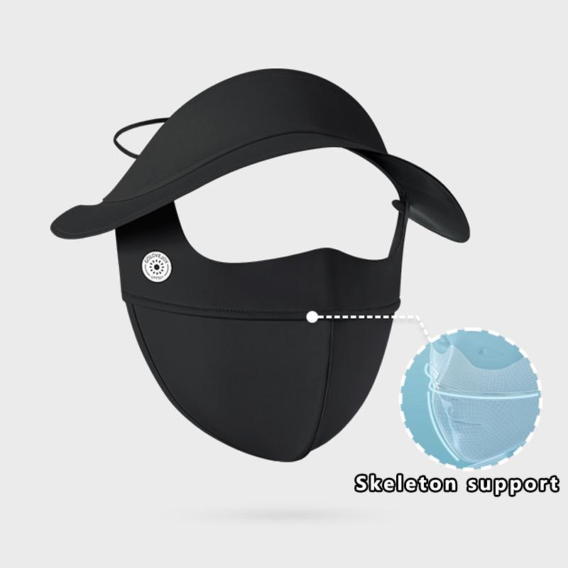 

Летняя женская солнцезащитная шляпа с защитой от УФ-лучей, спортивная крышка для лица, головные уборы, двухслойная дышащая шляпа для верховой езды, кепка-ведро с поддержкой скелета