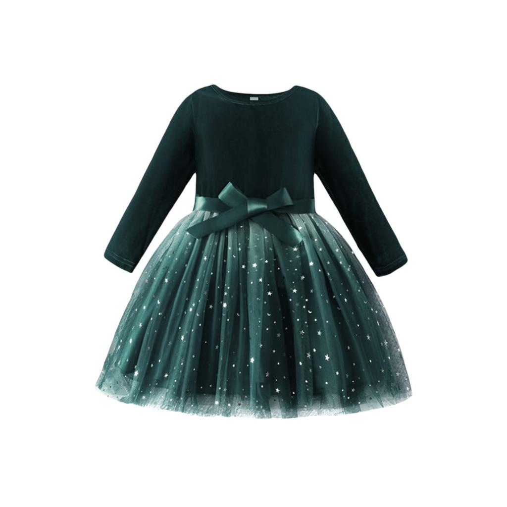Girls' Tulle Dress - Gradient Princess Party Gown