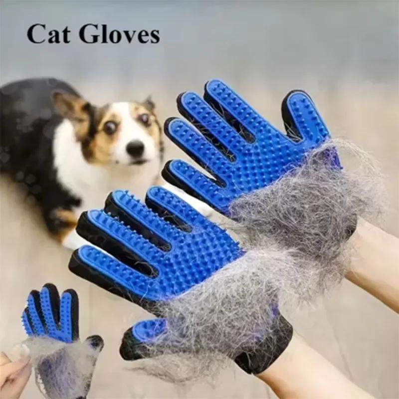 Pet cats and dogs comb cleaning gloves hair remover massage brush pet supplies cat accessories pet hair glove comb. 2025