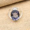 Iolite Gemstone Ručně vyráběné 925 Sterling Silver Prsten šperky na Vánoce
