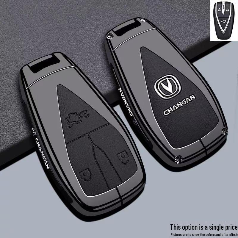 Changan Eado Key Case for CS75Pro, Fourth Gen CS55Plus, Yidong, Univ Car - Protective Shell & Buckle