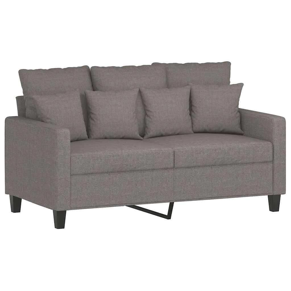 Vidaxl 2-Seater Sofa, Taupe Color, 120 Cm, Upholstered In Fabric
