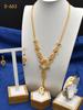 Elegant Arabic Wedding Tassel Necklace Set - 24K Gold-Plated Jewelry, Four-Piece Collection