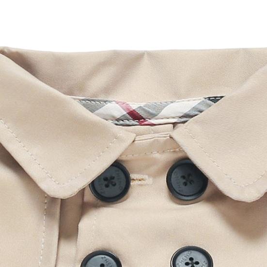 British Style Dog Collar Button Closing Wrinkle-resistant Comfortable To Wear Stylish Breathable Pet Clothing Cape