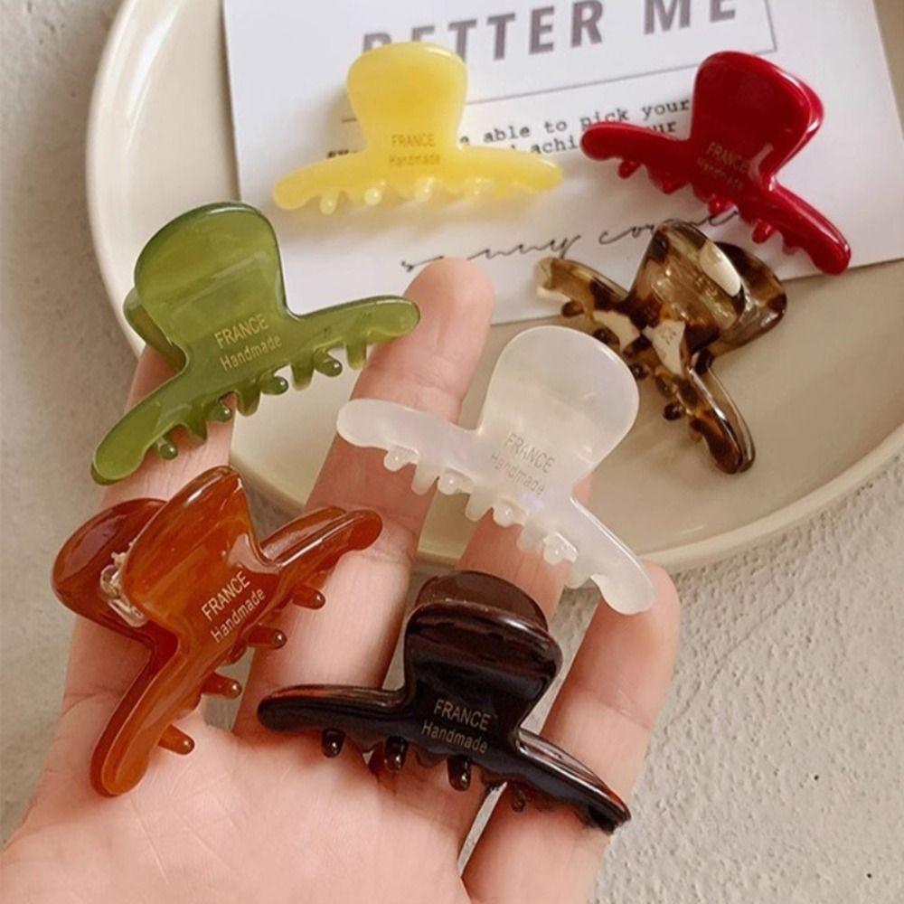 Colorful Small Shark Clip Mini Acetic Acid Side Clip Funny Acetic Acid Hair Claw  Gifts