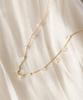 Alleun Silver 925 Chain Gemstone Choker Silk Mini Silver Necklace