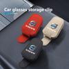 rdgfj9 For Volvo Car Magnetic Leather Eyeglass Holder Multifunctional Interior Accessories V60 V90 S60 S80 S90 C30 XC40 XC60 XC70 XC90