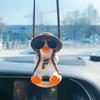 Anime Rosa Schaukelente Auto Dekoration Anhänger Niedlich Auto Rückspiegel Hängendes Ornament Für Frauen Auto Innenzubehör