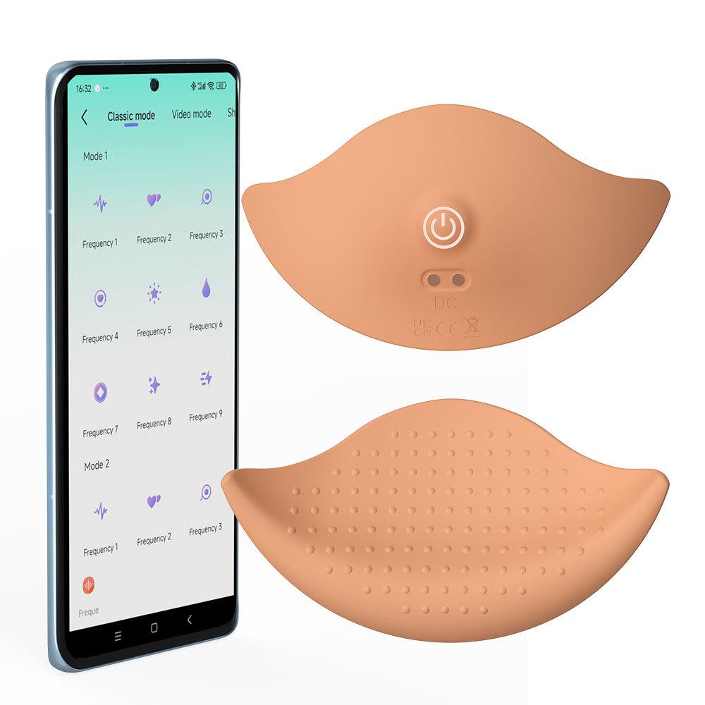 Wireless Remote Control Wearable Nipple Stimulator, Vibrating Breast Massager for Foreplay and Intimate Pleasure