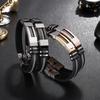Men's Hip-Hop Titanium Steel & Silicone Bracelet