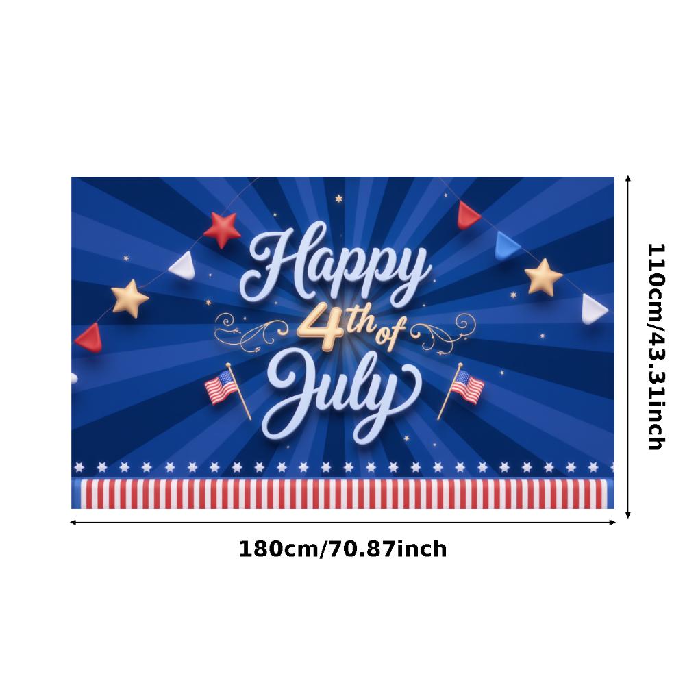 Flag Design American Flag Decor Star Patterns Independence Day Banner Vibrant Colors Decorative Bunting Party Banner