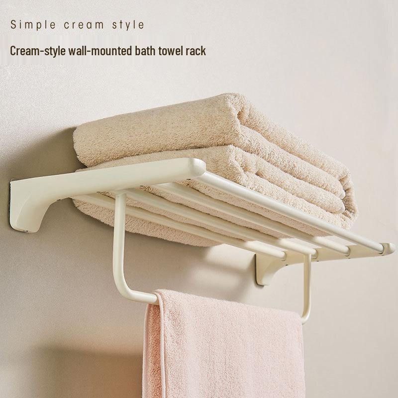 Hanyou Cream Style Stainless Steel Bathroom Shelf
