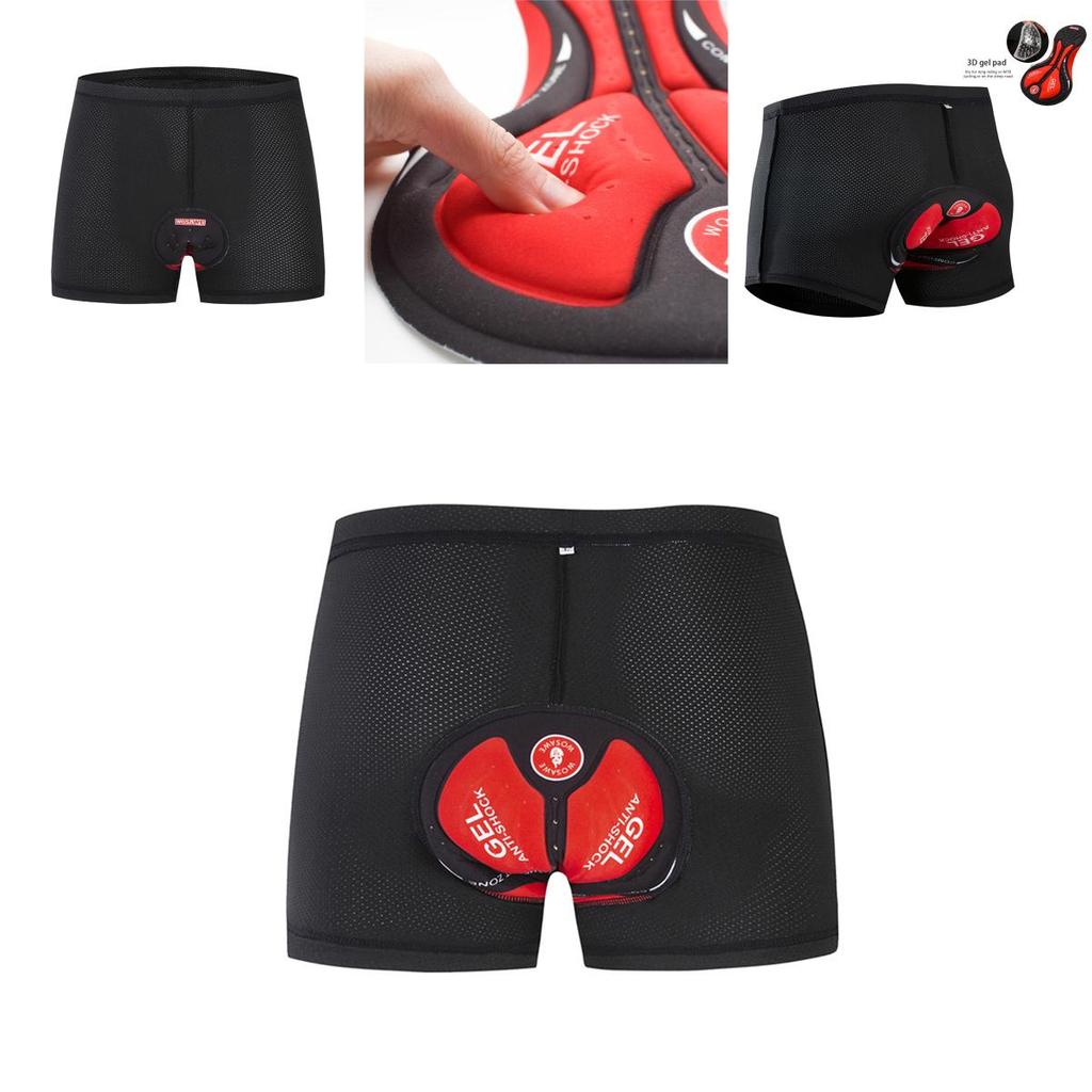 Ropa interior de ciclismo para hombre con acolchado 3D de gel de primera calidad y tejido de malla de alta elasticidad