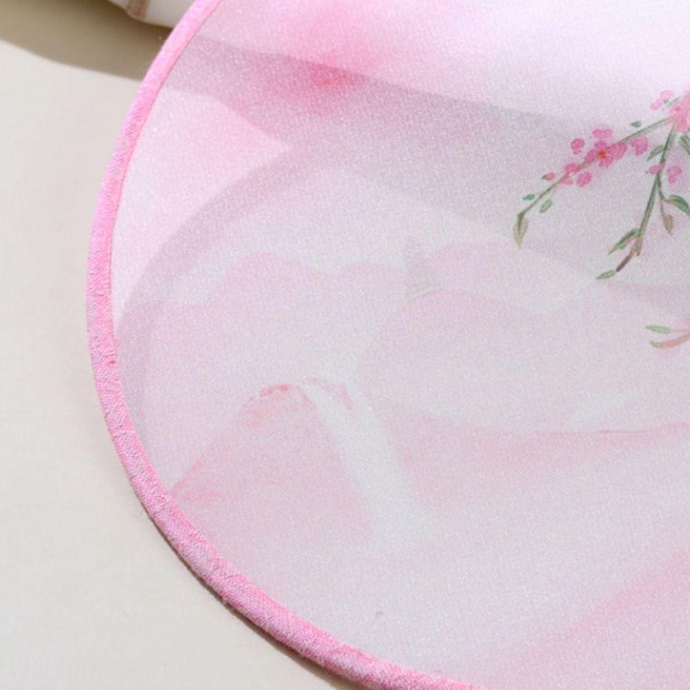 Handheld Chinese Style Round Fan Tassels Silk Fan Ancient Embroidery Fan  Photography Prop