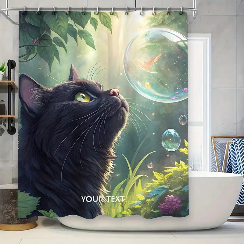 

Blue Floral Shower Curtain Waterproof Bath Decor For Home Decoration Beautiful Watercolor Flower Prints Perfect Gift Idea W60H190(CM)-1 Pcs