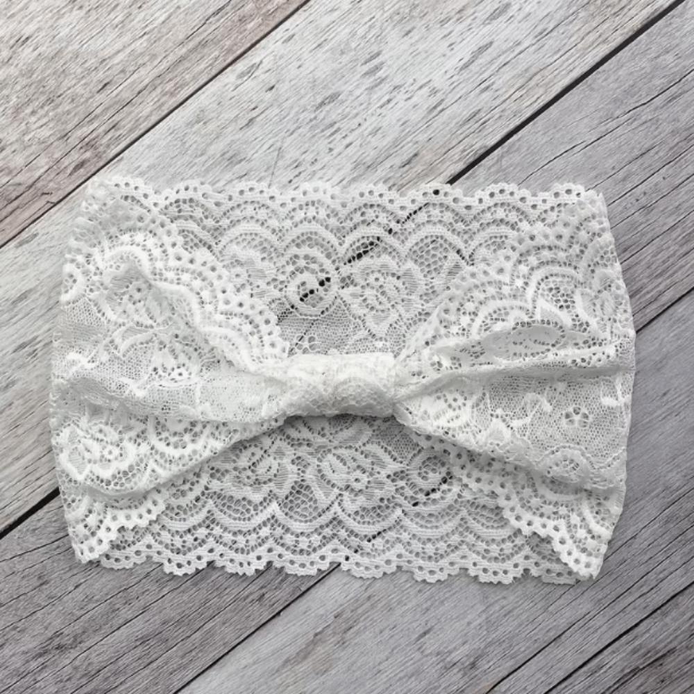 Soft Solid Color Headband Non-Slip Fabric Headband Stylish Lace Trim Headband  Daily Wear