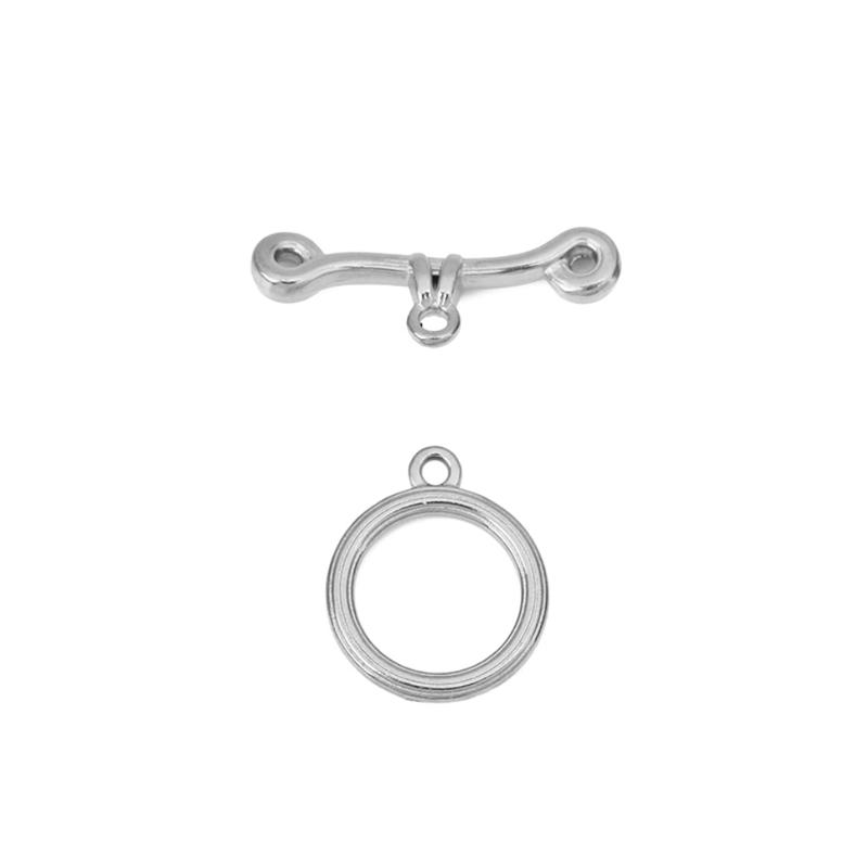 

5sets Stainless Steel Toggle OT Clasps Necklace Hooks PVD Never Fade End Connectors For Bracelet Diy Jewelry Making Accessories