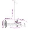 Bicycle Trailer Black 135 x 68 x 37 cm Iron