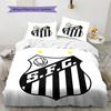 Santos FC Pattern Bedding Home Decoration Birthday Gift (1 * duvet cover + 2 * pillowcase, without core)