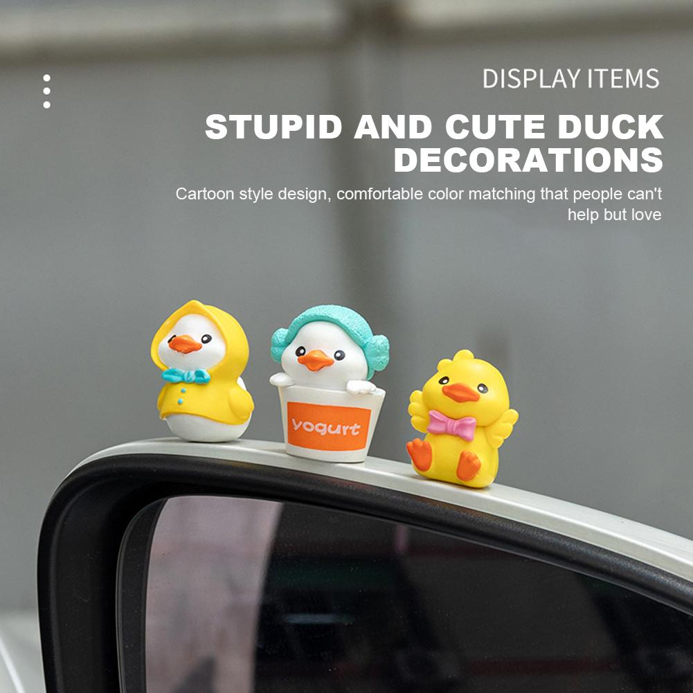Creative Mini Yellow Duck Ornament Lovely Decorative Accessories Car Interior Decoration Car Good Gift for Home Vehicle Styling