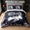 Led Zeppelin Design Postel Povlečení 1 Povlak na přikrývku + 2 Povlaky na polštář Měkké Prodyšné Domácí Lůžkoviny