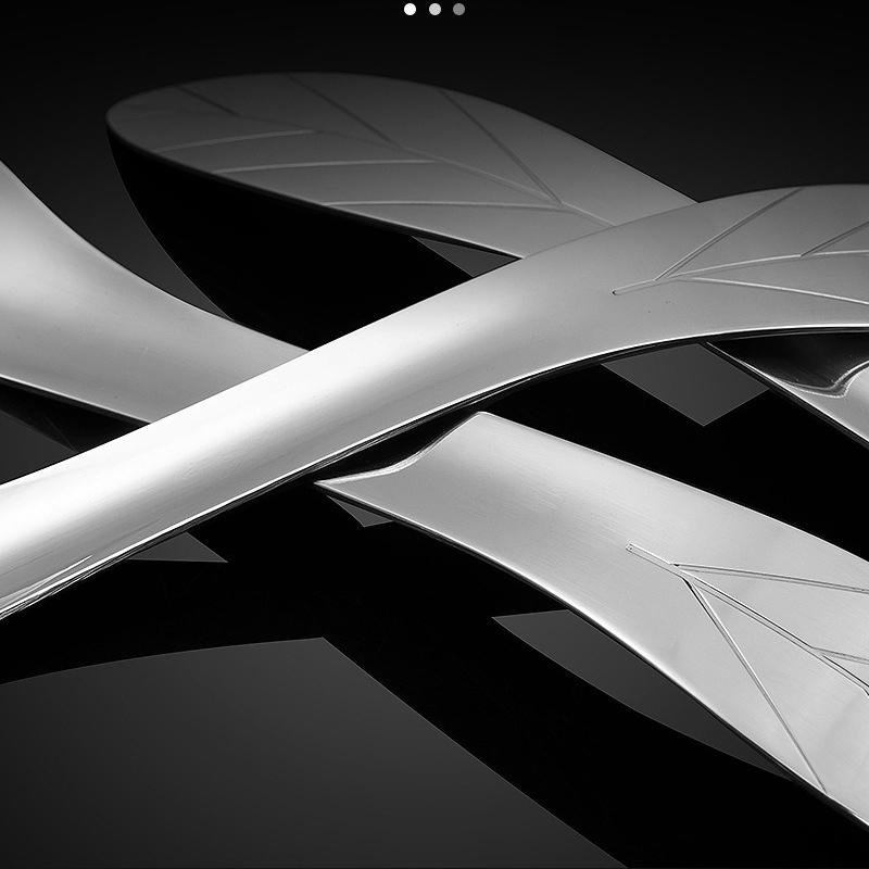 Stainless Steel Creative Dessert Spoon Multi-Functional Salad Spoon Fork Fruit  Kitchen Tableware Tools