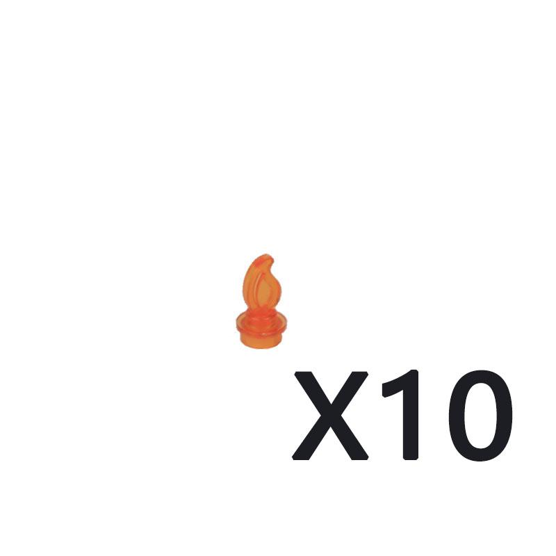 MOC Building Blocks Bonfire Flame Medieval Wine Bottle Accessories Set Candlestick Model Mini Brick Compatible Toy Gift DIY X019