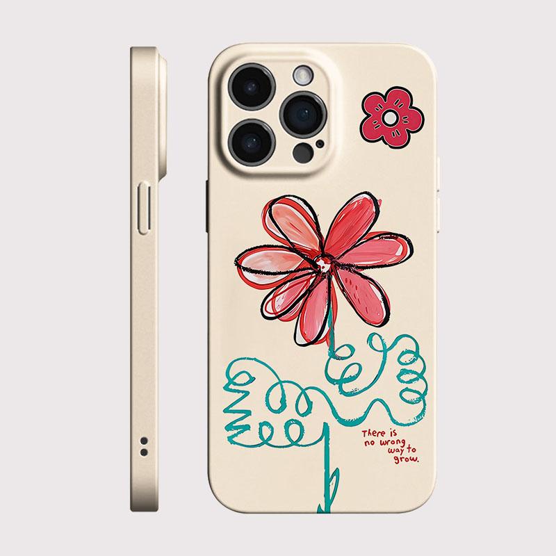 Cute Flower Pattern Glossy Film Hard PC Phone Case for Xiaomi Redmi Note 15 13 12S 12 11S 11 10 9 Pro Plus Max 4G 5G