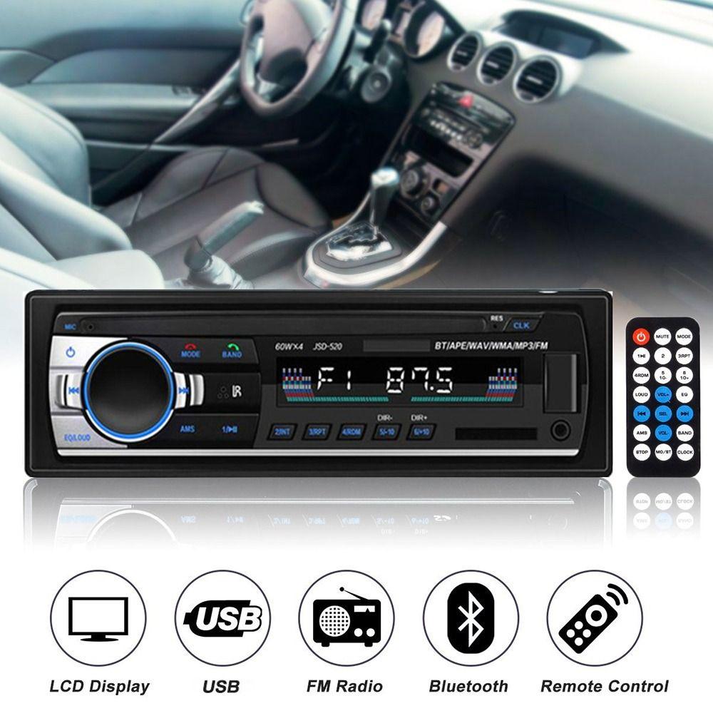 Button Control 12V Car Radio Bluetooth-compatible Car MP3 Player Bluetooth Car MP3 Player  USB