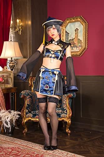 Clearstone SugarWhip Women's Halloween Battle Jiangshi Cosplay Costume, Navy