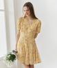 VEM.VER Half Sleeve Chiffon Flare Dress_Yellow
