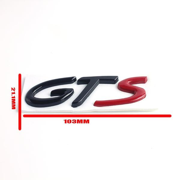 

1X 3D металлический логотип GTS, эмблема, автомобильная наклейка, наклейка для C/ayenne C/ayman M/acan 911 718, Стайлинг автомобиля серебряный