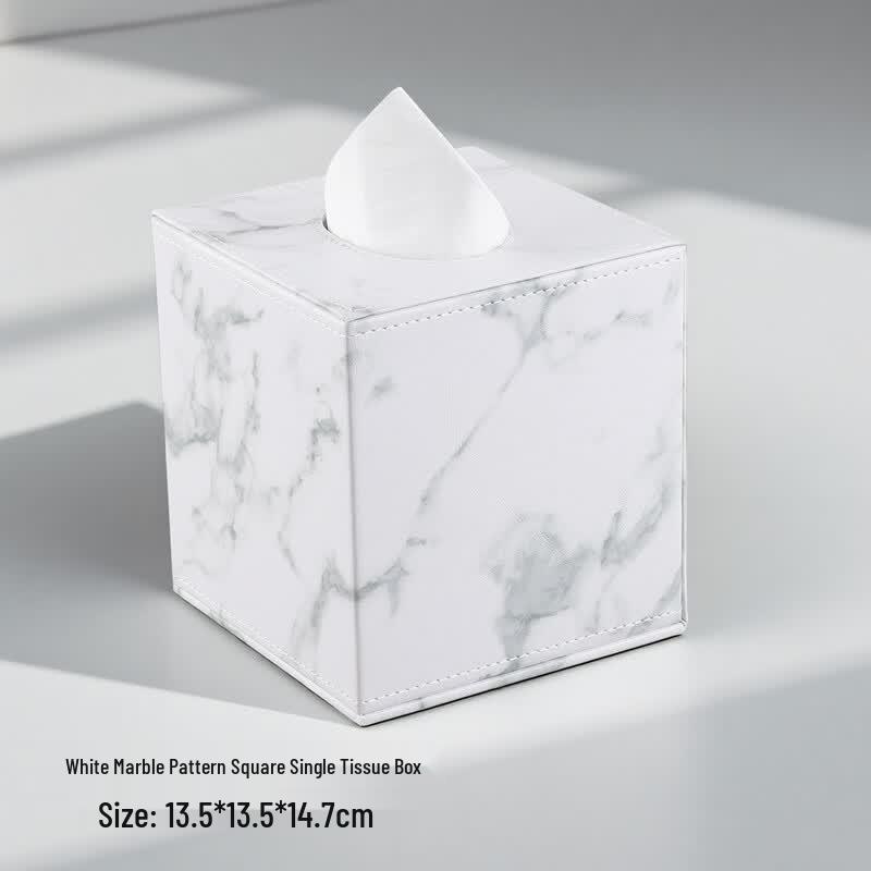 SPACEXPERT Square Leather Tissue Box