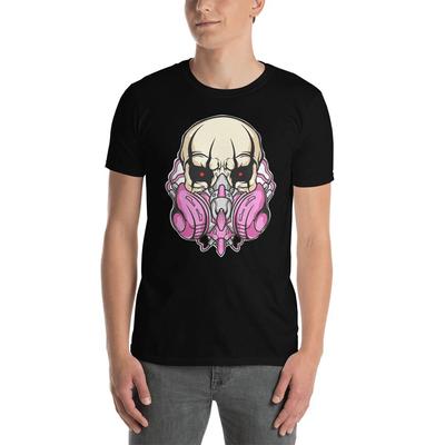 SCHÄDEL ALIEN GUS MASKE STRAHLUNG TOLLE GRAFIK Kurzarm Unisex T-Shirt