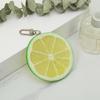 Lemon Shaped Key Charm Fruit Shape Keyring Simulation Fruit Keychain Accessory