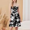 Women's Summer Dresses Fashion Women's Casual Bandeau Floral Print Sleeveless Dress