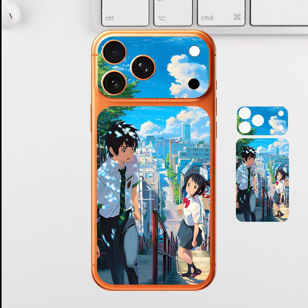 

Anime Y-Your Name For iPhone 17 Pro Max Full Back Cover Decal Wrap Skin Rear Protective Sticker Film iPhone17pro