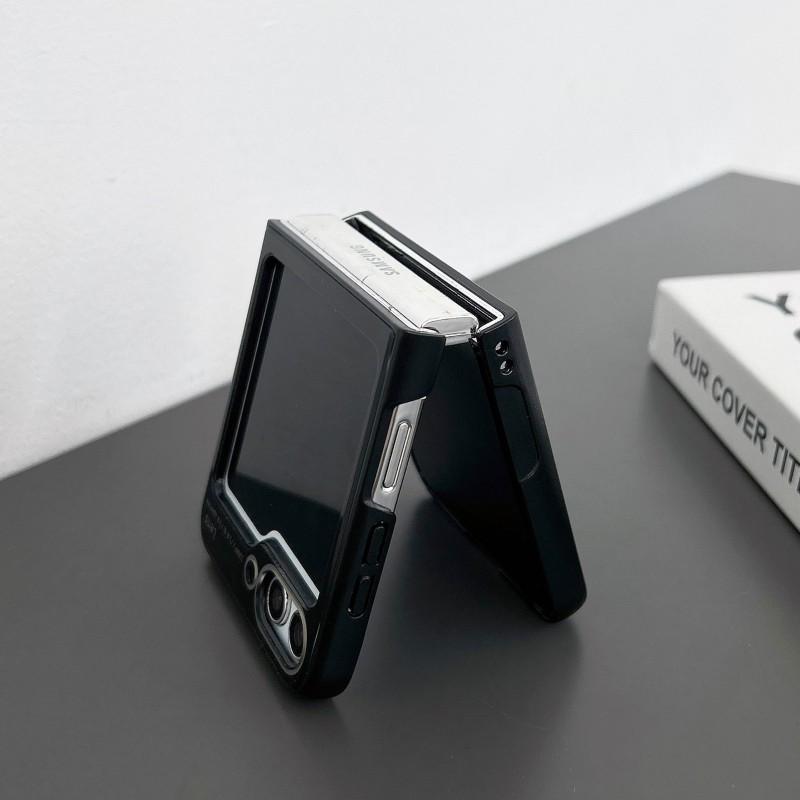 Nárazuvzdorné pouzdro s texturou z tvrdé PU kůže pro Samsung Galaxy Z Flip5 Z Flip4 Pouzdro na telefon Samsung Z Flip4 Z Flip3 / Z Fold4 Z Fold3 cket Zadní kryt.