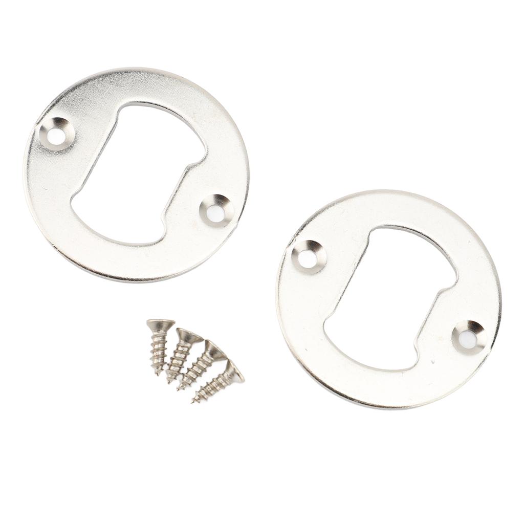Bottle Opener Insert Wall Mount 1.75in Diameter Round Shape Metal Beer Bottle Opener Insert