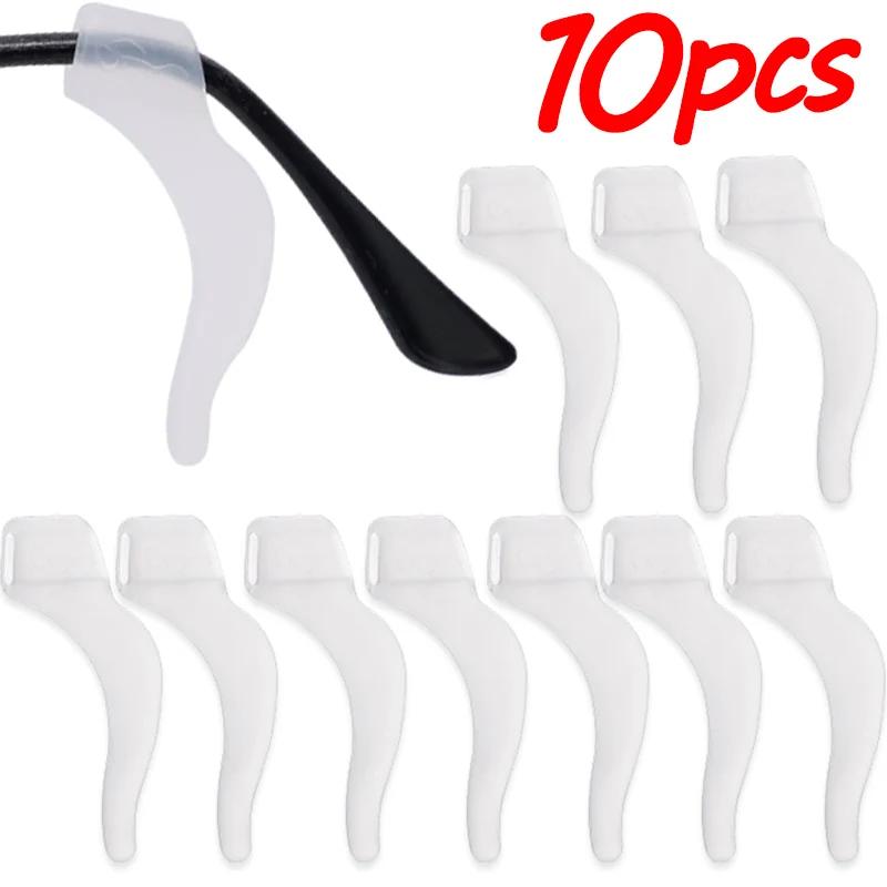 2-60pairs Silicone Anti-slip Ear Hooks Women Men Antiskid Glasses Leg Ear Sleeve Clear Anti-fall Eyewear Holder Accessories