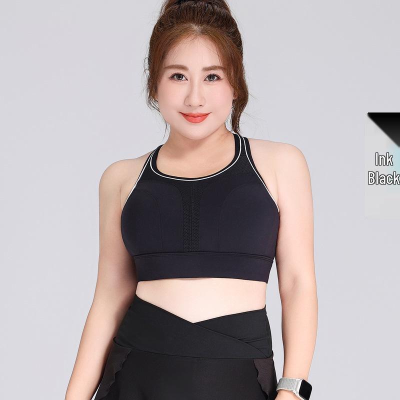 

Спортивный бюстгальтер большого размера с полной чашкой и высокой поддержкой, с красивым дизайном спинки для фитнеса 4XL