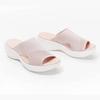 Women Orthopedic Stretch Orthotic Sandals Female Open Toe Breathable Slides Stretch Cross Shoes Outdoor Casual Beach Slippers