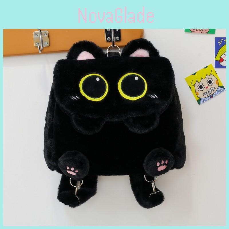 Plush Animal Backpack For Kids With Zipper Closure And Soft Cotton Lining