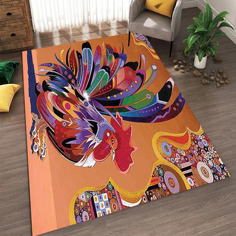 Bohemian Vintage Carpets Living Room Bedroom Carpet Printing Soft Entrance Floor Mat Home