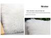 Nordic Australian Long Plush Faux Wool Cushion - Cute Girls' Bedside/Sofa Back Pillow Cover (Insert Not Included)